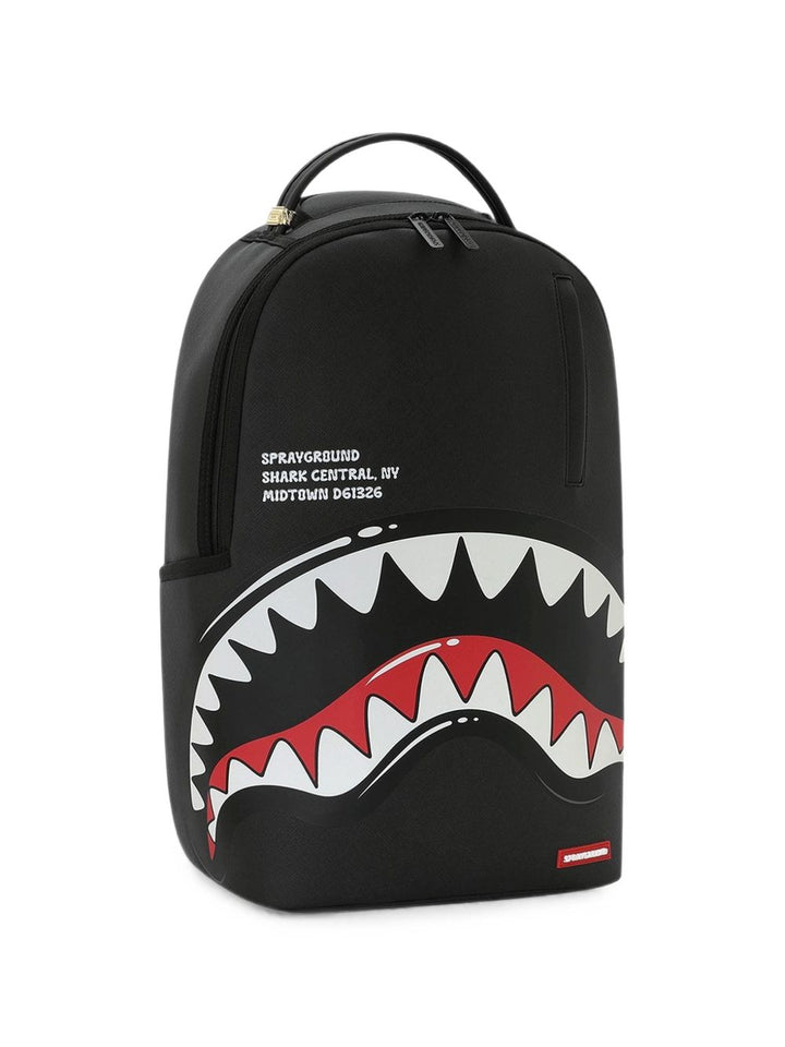 Zaino nero "squalo" per bambino 910B8727 NSZ Sprayground Kids 