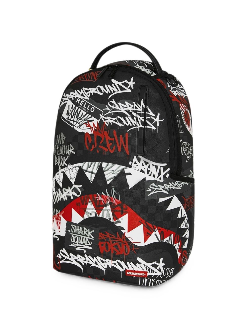 Zaino nero/rosso/bianco per bambino 910B8874 NSZ Sprayground Kids 