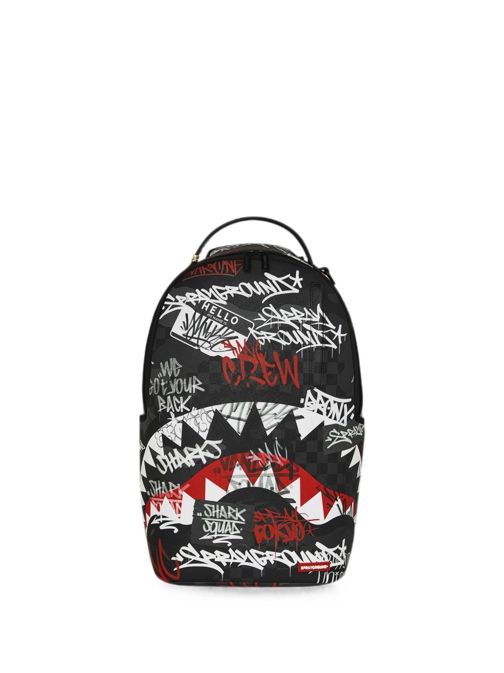 Zaino nero/rosso/bianco per bambino 910B8874 NSZ Sprayground Kids 