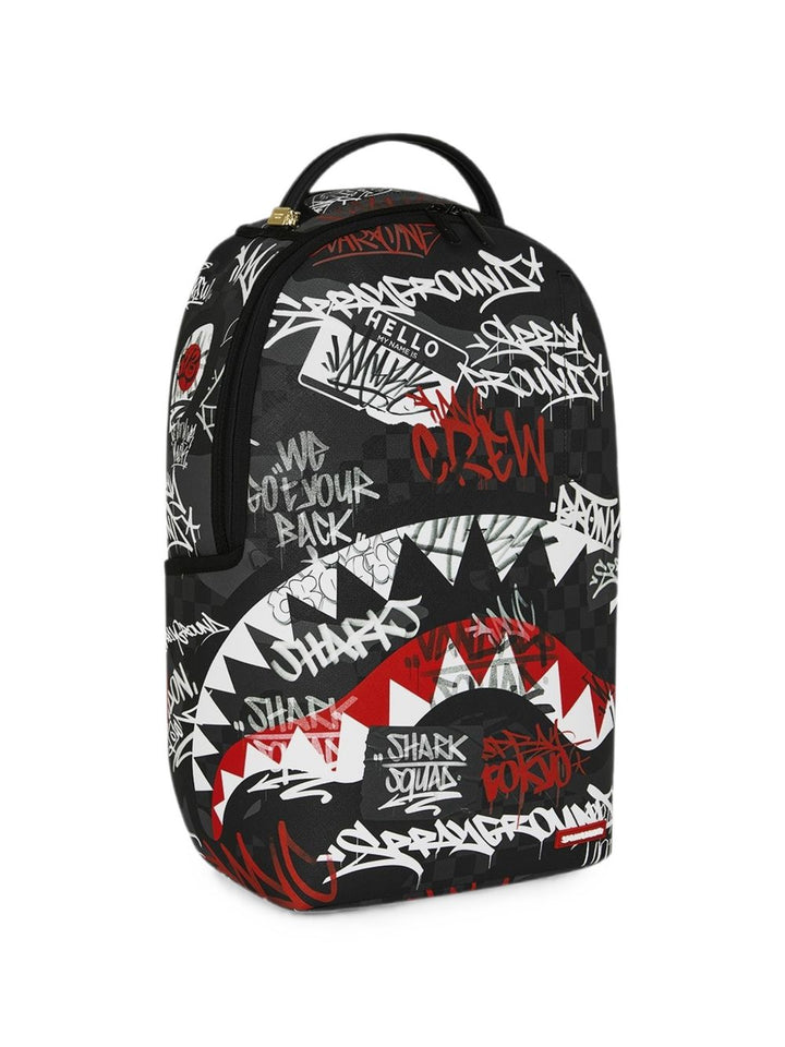 Zaino nero/rosso/bianco per bambino 910B8874 NSZ Sprayground Kids 