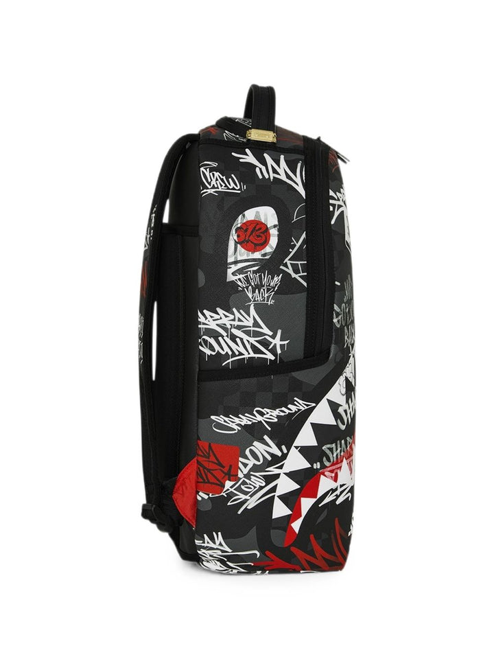 Zaino nero/rosso/bianco per bambino 910B8874 NSZ Sprayground Kids 