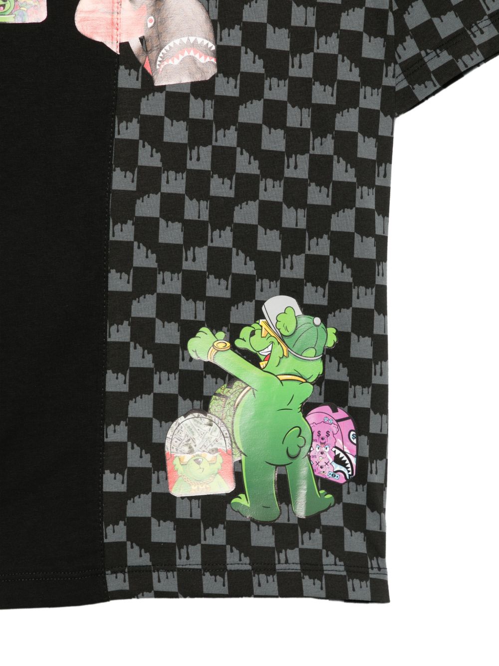 T-shirt nero per bambino SPY1495 ROS Sprayground Kids 