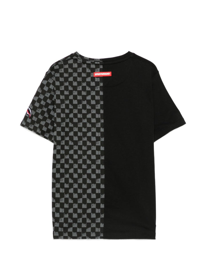 T-shirt nero per bambino SPY1495 ROS Sprayground Kids 