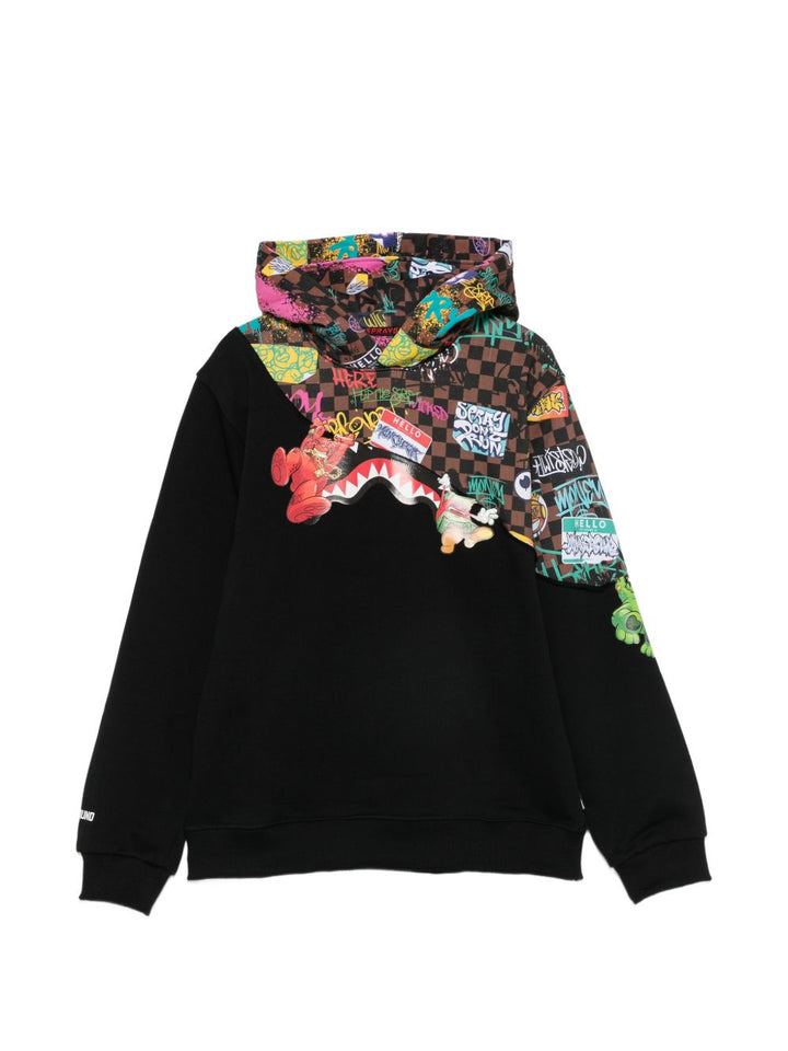 Felpa nera per bambino SPY1503G NER Sprayground Kids 