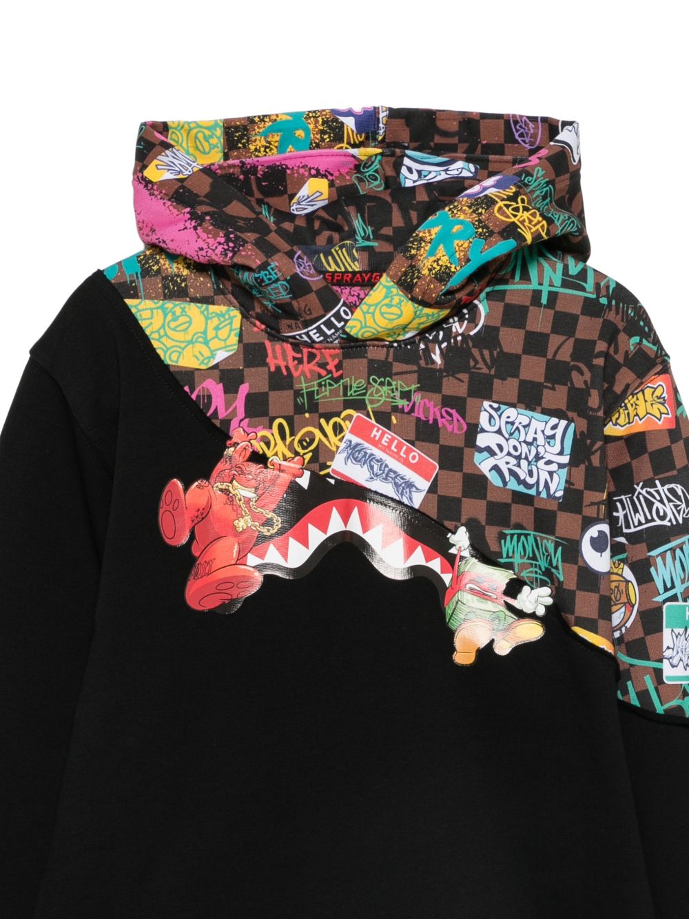 Felpa nera per bambino SPY1503G NER Sprayground Kids 