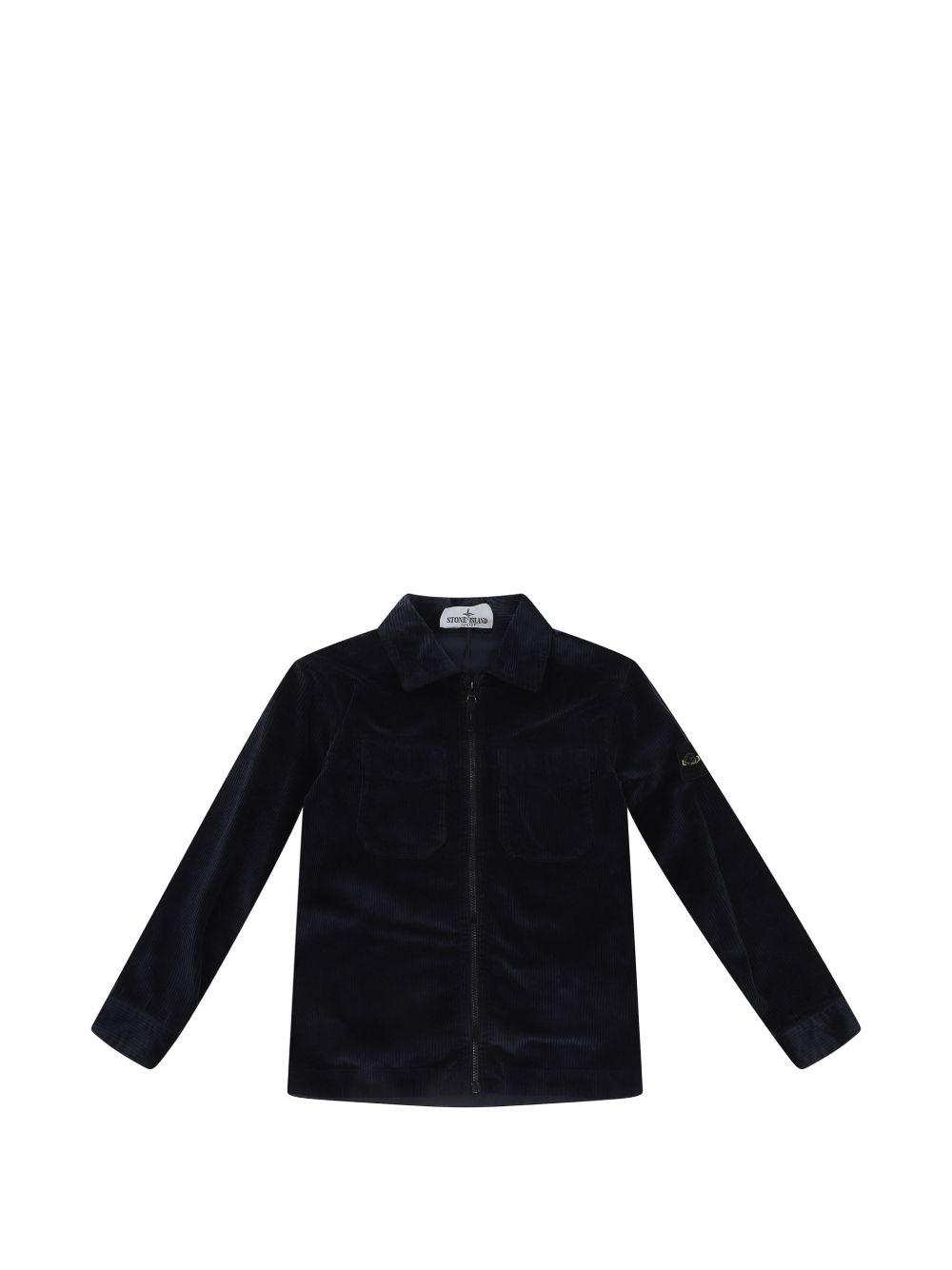 Camicia nera per bambino 61200002S0199 V0020 Stone Island Kids 