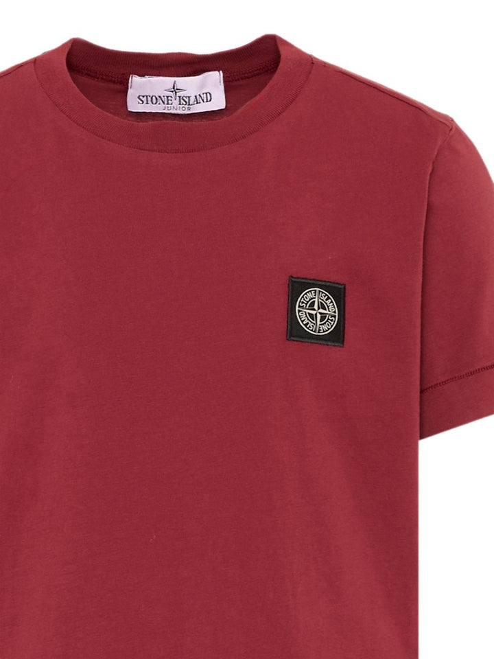 T-shirt garnet per bambino 62100003S0047 V0014 Stone Island Kids 