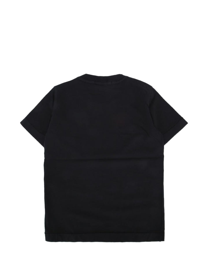 T-shirt nero per bambino 62100003S0047 V0029 Stone Island Kids 