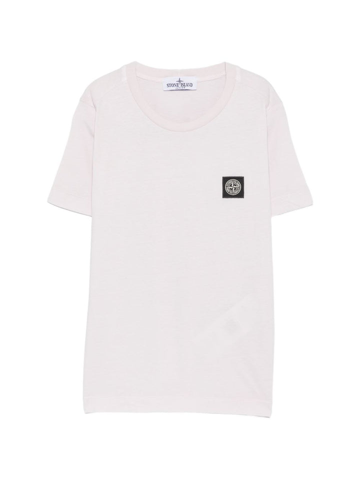 T-shirt rosa chiaro per bambino 62100003S0047 V0085 Stone Island Kids 