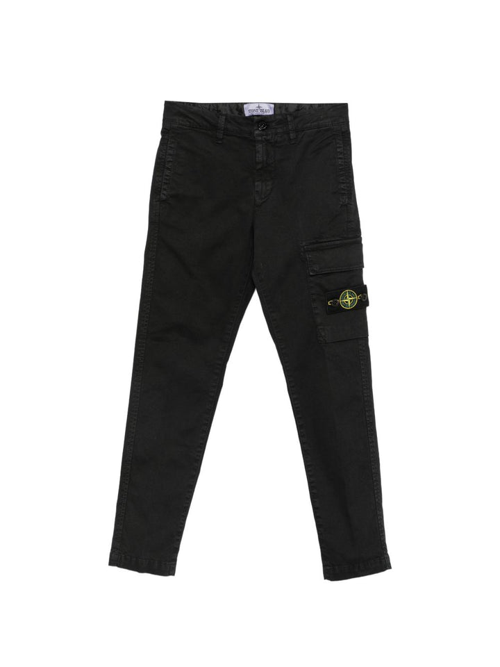 Pantalone nero per bambino 63100003S0198 V0129 Stone Island Kids 