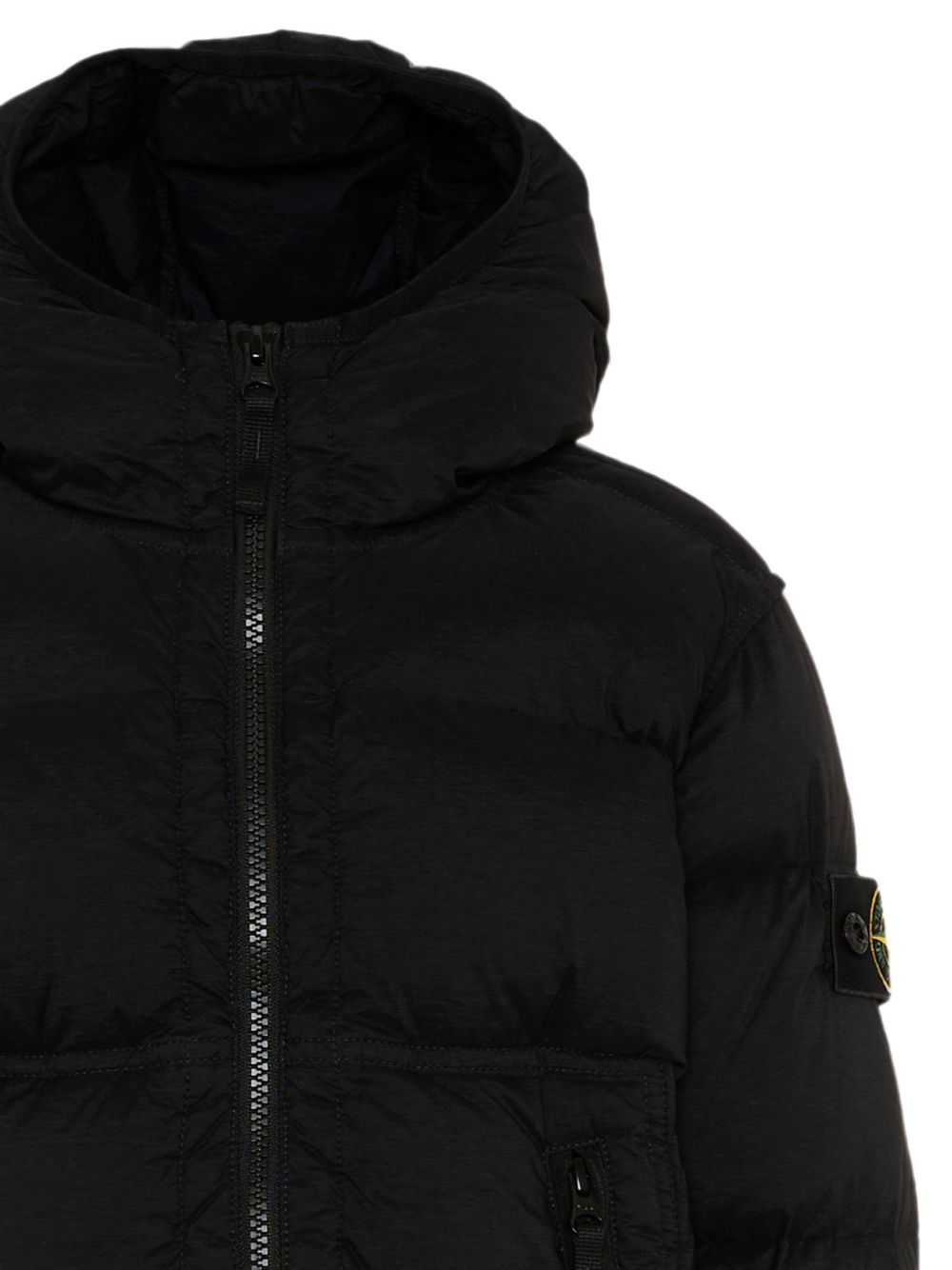 Giubbotto nero per bambino 64100004S0028 V0029 Stone Island Kids 