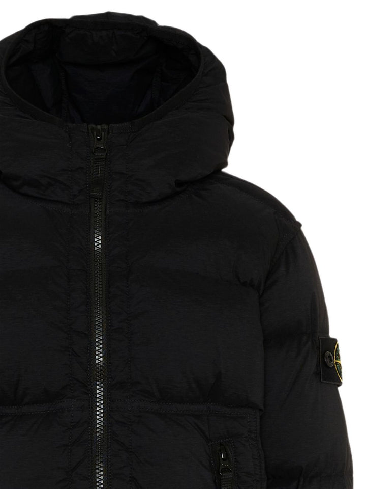 Giubbotto nero per bambino 64100004S0028 V0029 Stone Island Kids 