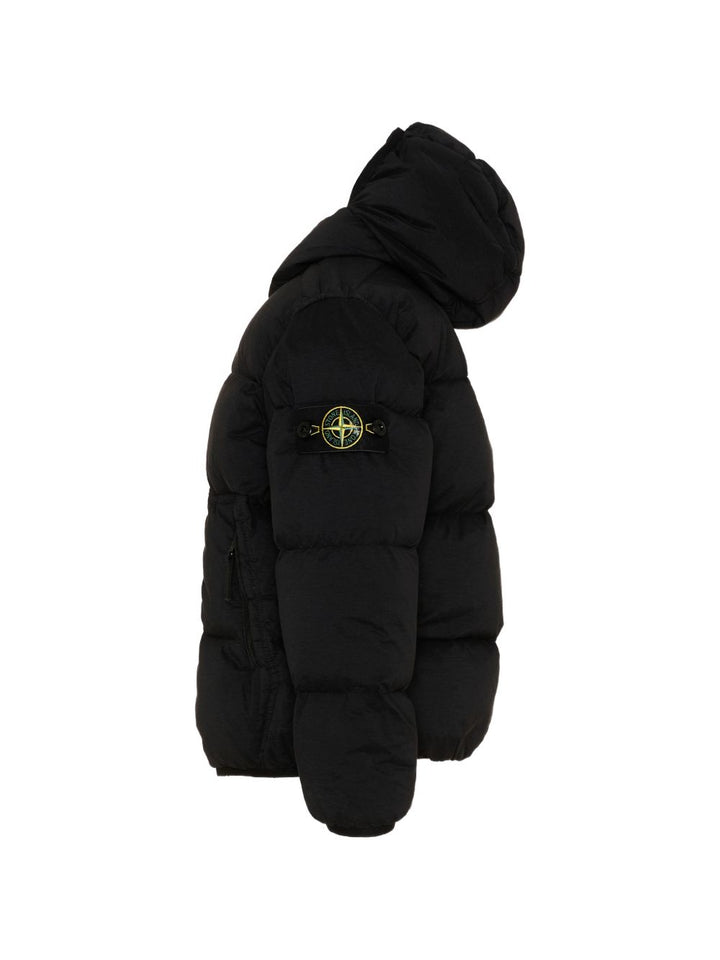 Giubbotto nero per bambino 64100004S0028 V0029 Stone Island Kids 