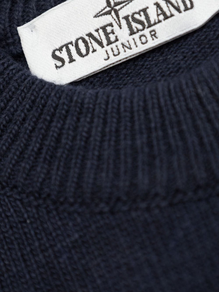 Maglione blu navy per bambino 65100002S00M1 V0020 Stone Island Kids 