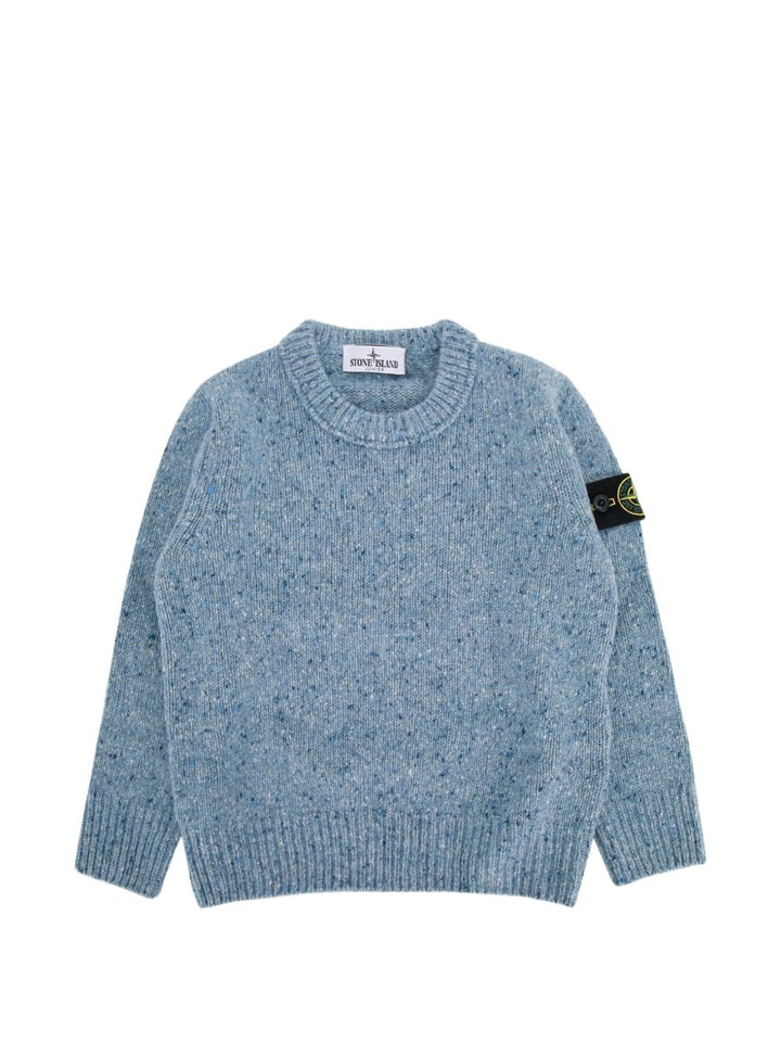 Maglione blu per bambino 65100005S0M19 V004B Stone Island Kids 