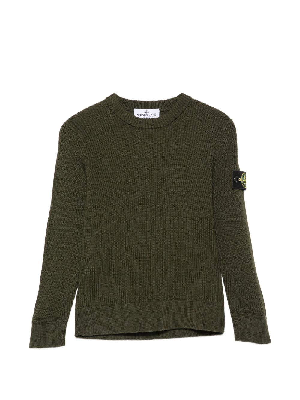 Maglione verde militare per bambino 65100010S0C02 V005G Stone Island Kids 