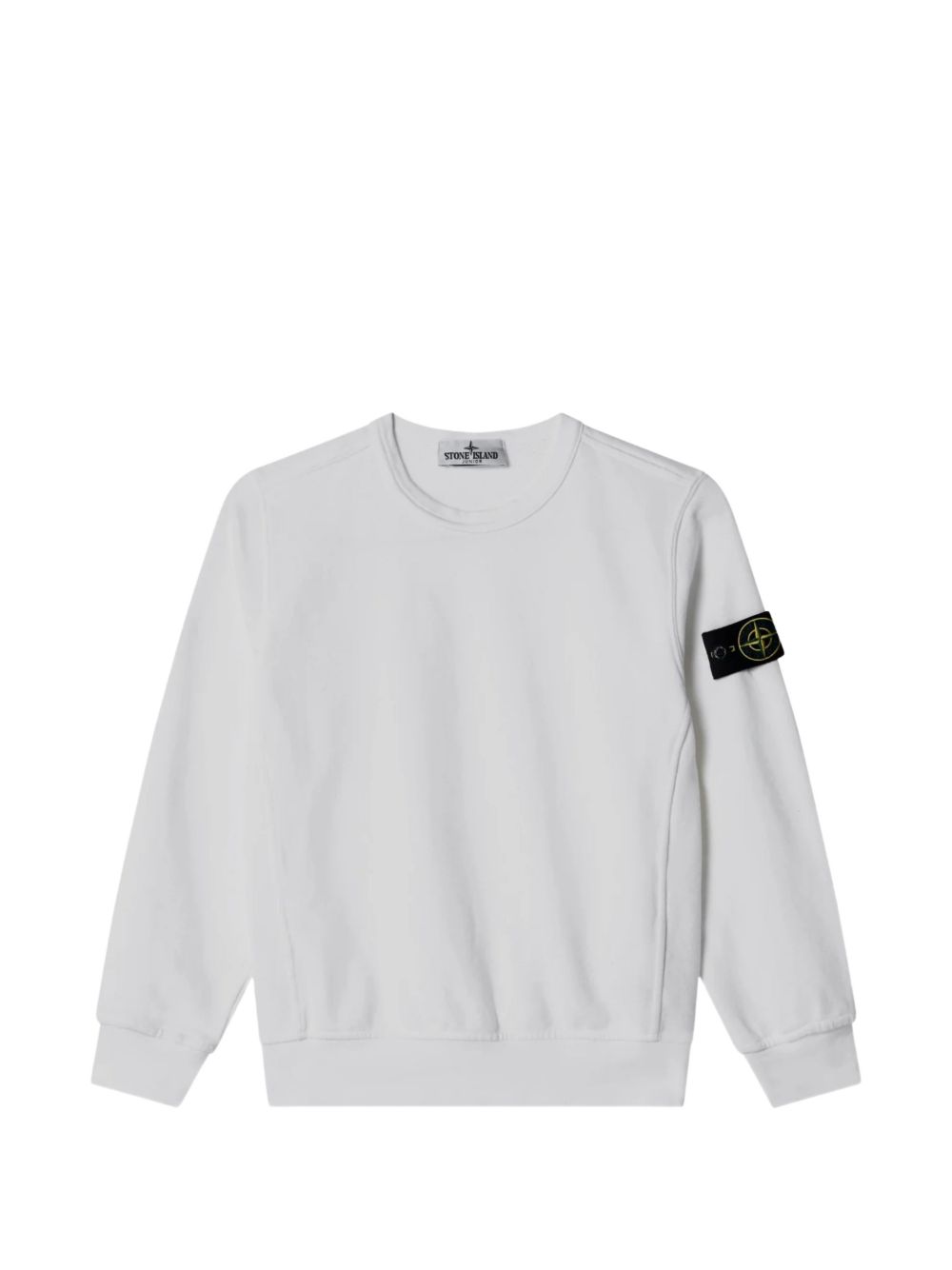 Felpa bianca per bambino 66100001S0A20 V0001 Stone Island Kids 