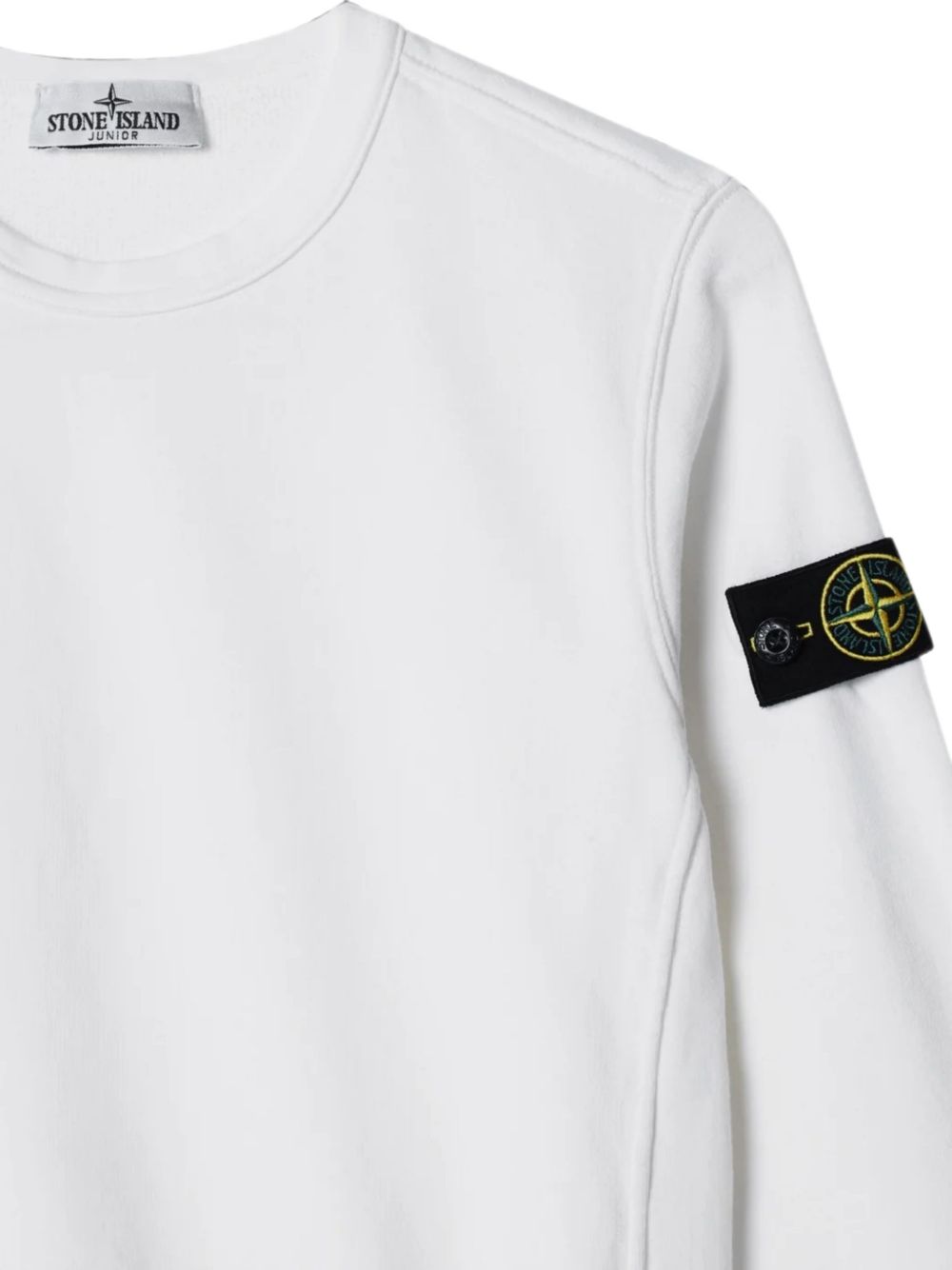 Felpa bianca per bambino 66100001S0A20 V0001 Stone Island Kids 