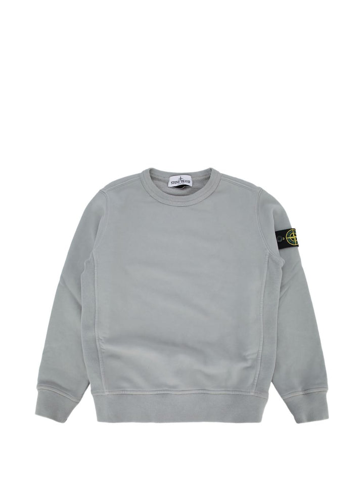 Felpa grigio per bambino 66100001S0A20 V0064 Stone Island Kids 