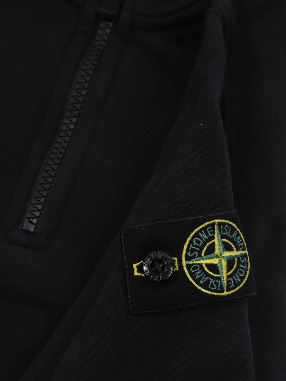Felpa nera per bambino 66100005S0A20 V0029 Stone Island Kids 