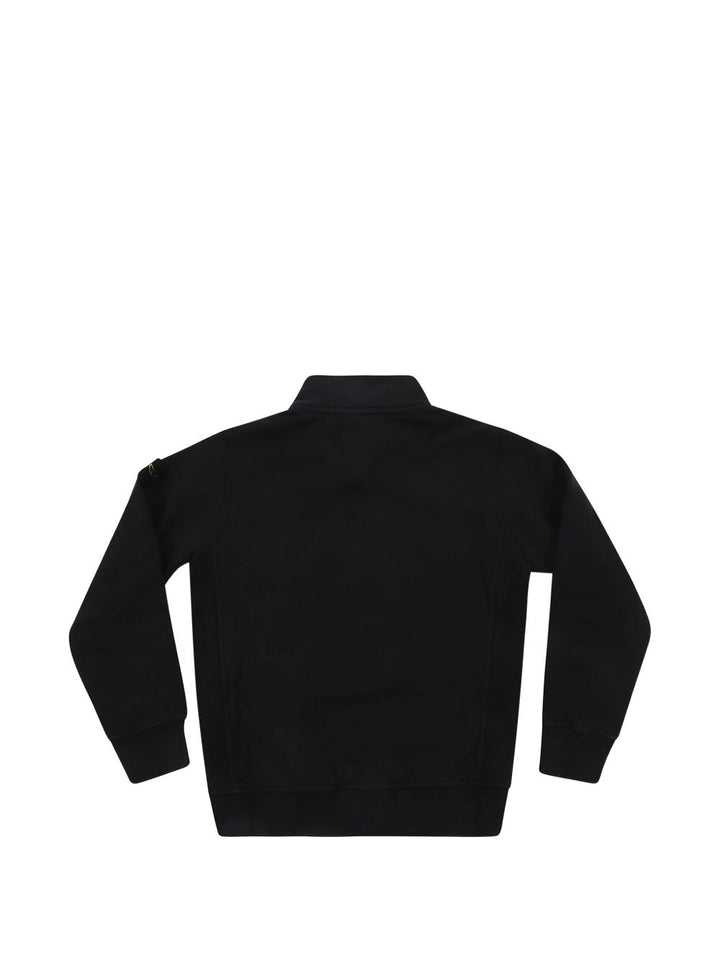 Felpa nera per bambino 66100005S0A20 V0029 Stone Island Kids 