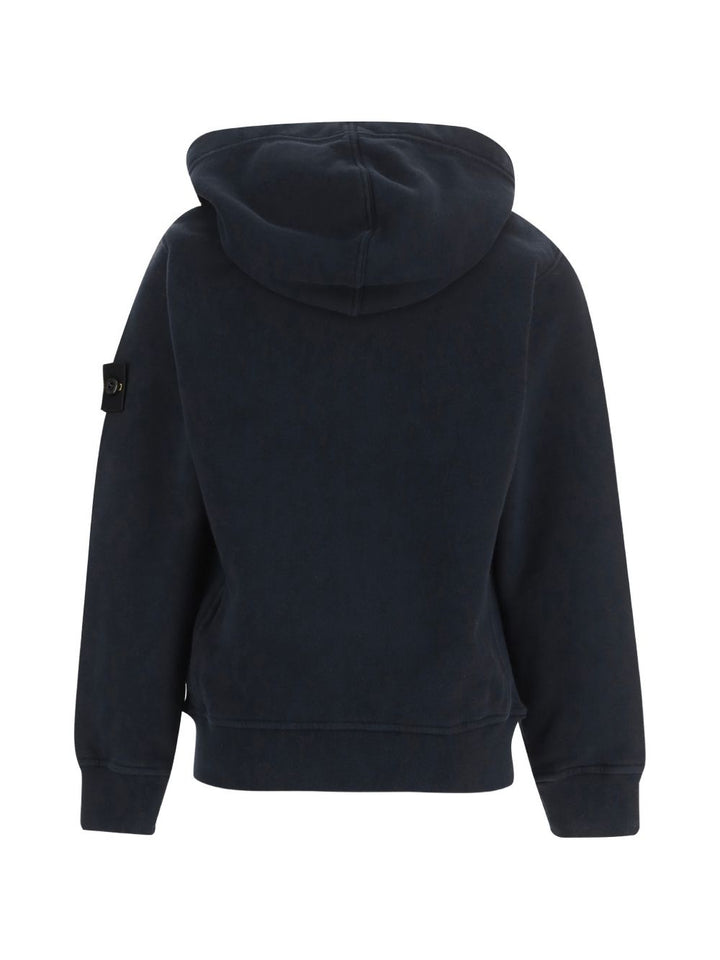 Felpa blu navy per bambino 66100006S0A20 V0020 Stone Island Kids 
