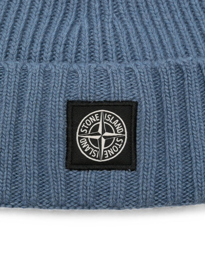 Cappello blu per bambino 6N100003S00M3 V004B Stone Island Kids 