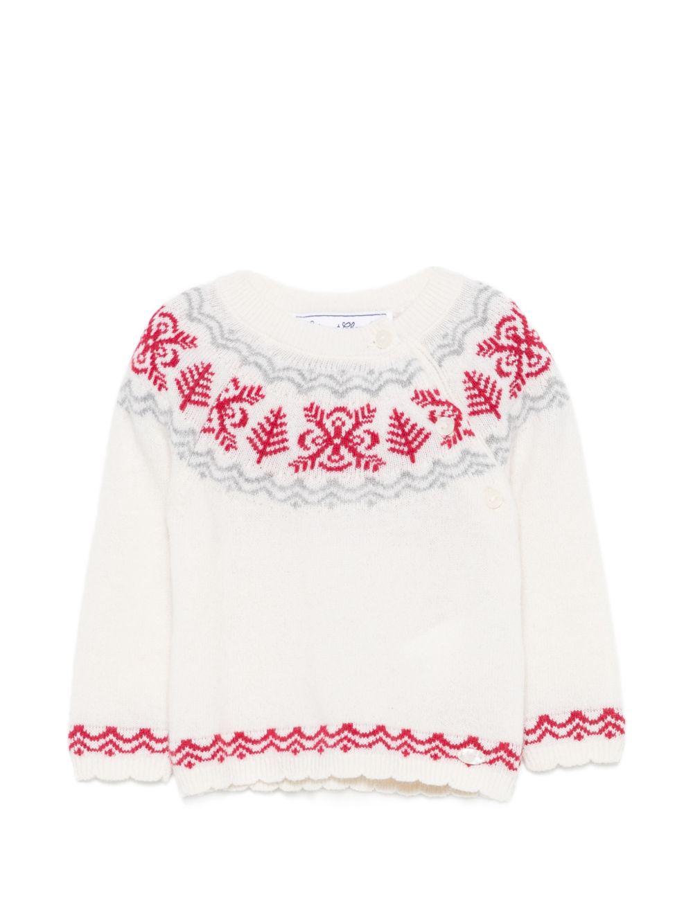 Maglione nacre per neonato CD181811326H 13 Tartine et Chocolat 