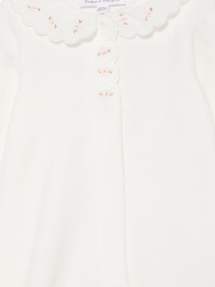 Tutina bianca per neonata CD541101326H 13 Tartine et Chocolat 