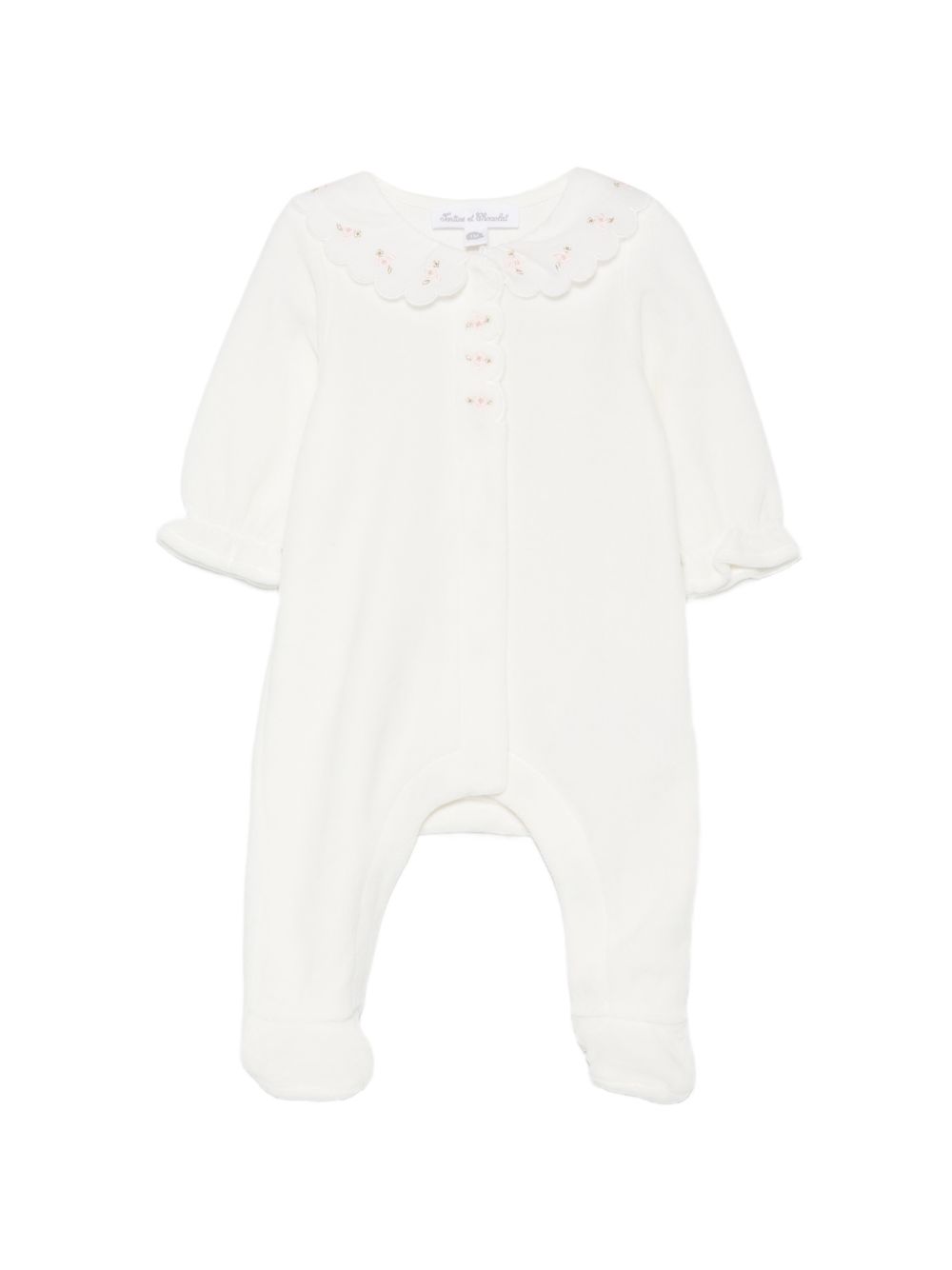 Tutina bianca per neonata CD541101326H 13 Tartine et Chocolat 