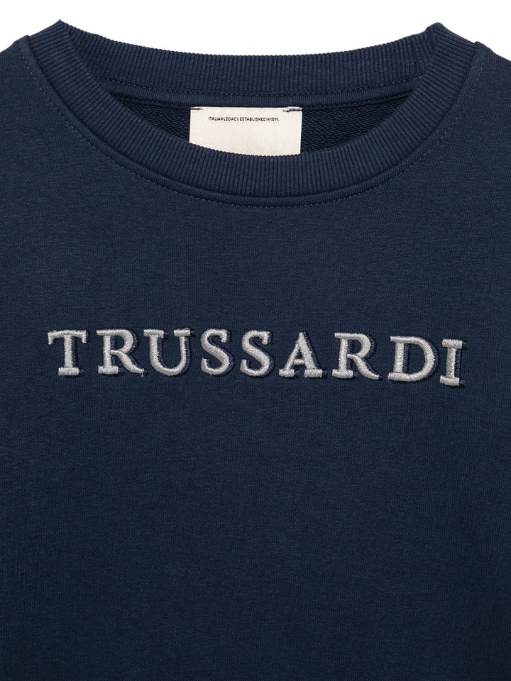 Felpa blu navy per bambino TBA26014FE BLNA Trussardi Kids 