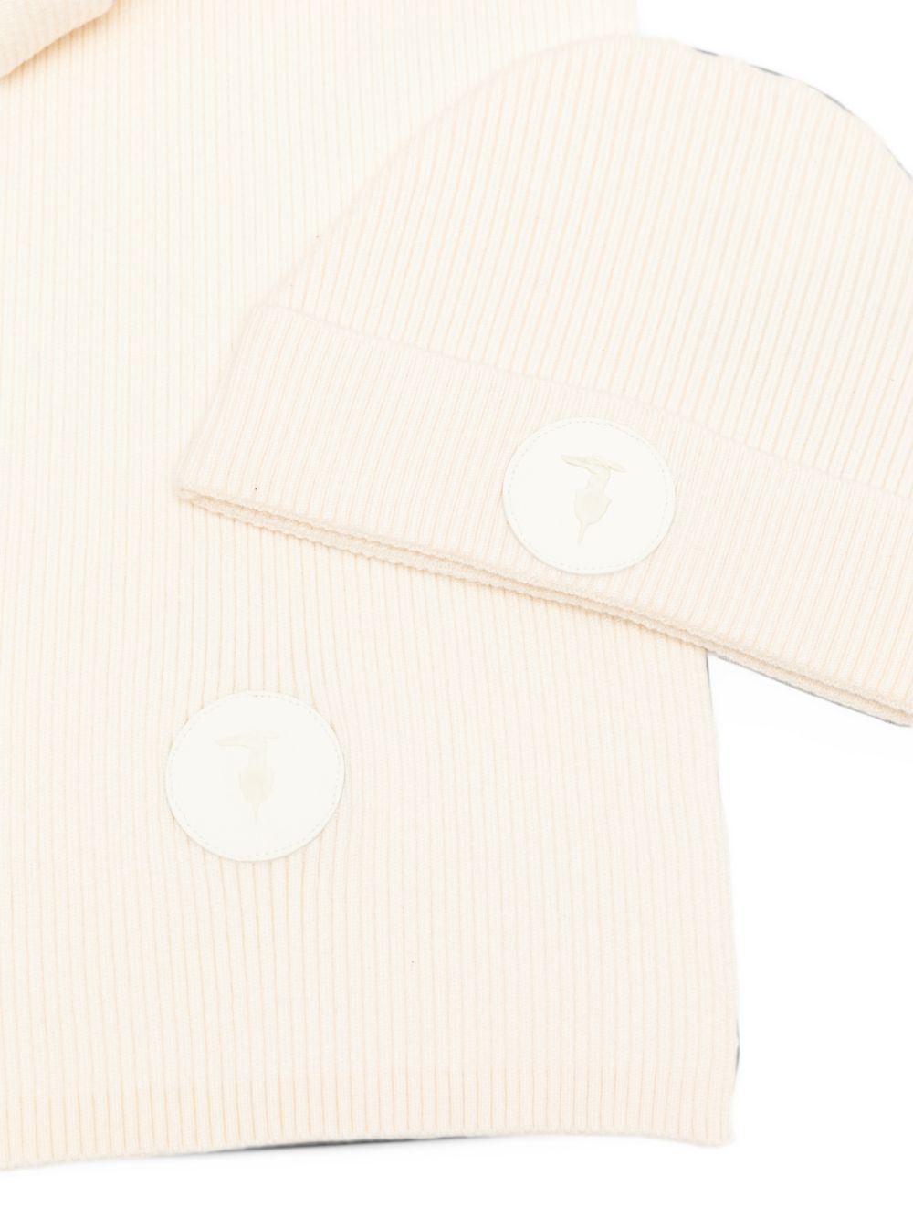 Cappello e sciarpa beige per bambino TGA26002HS BON Trussardi Kids 