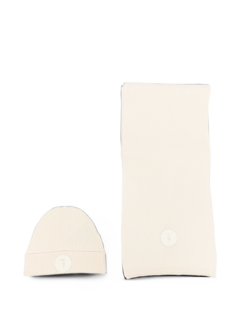 Cappello e sciarpa beige per bambino TGA26002HS BON Trussardi Kids 