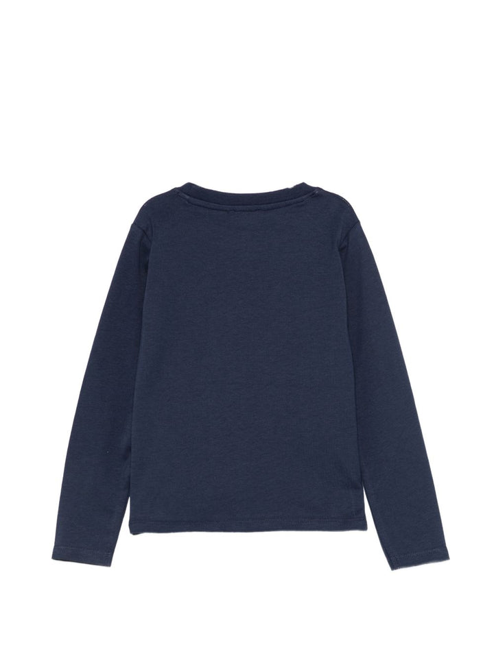 T-shirt blu navy per bambino TIA26004TS BLNA Trussardi Kids 