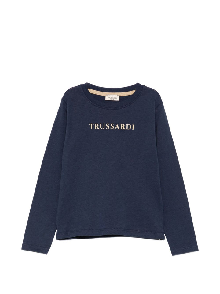 T-shirt blu navy per bambino TIA26004TS BLNA Trussardi Kids 