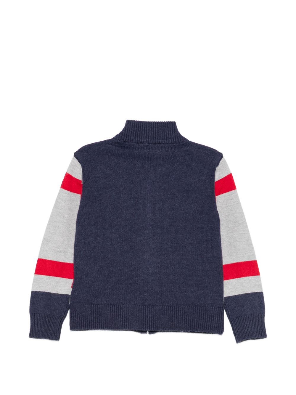 Cardigan grigio/rosso/blu per bambino TIA26004TS RECHE Trussardi Kids 