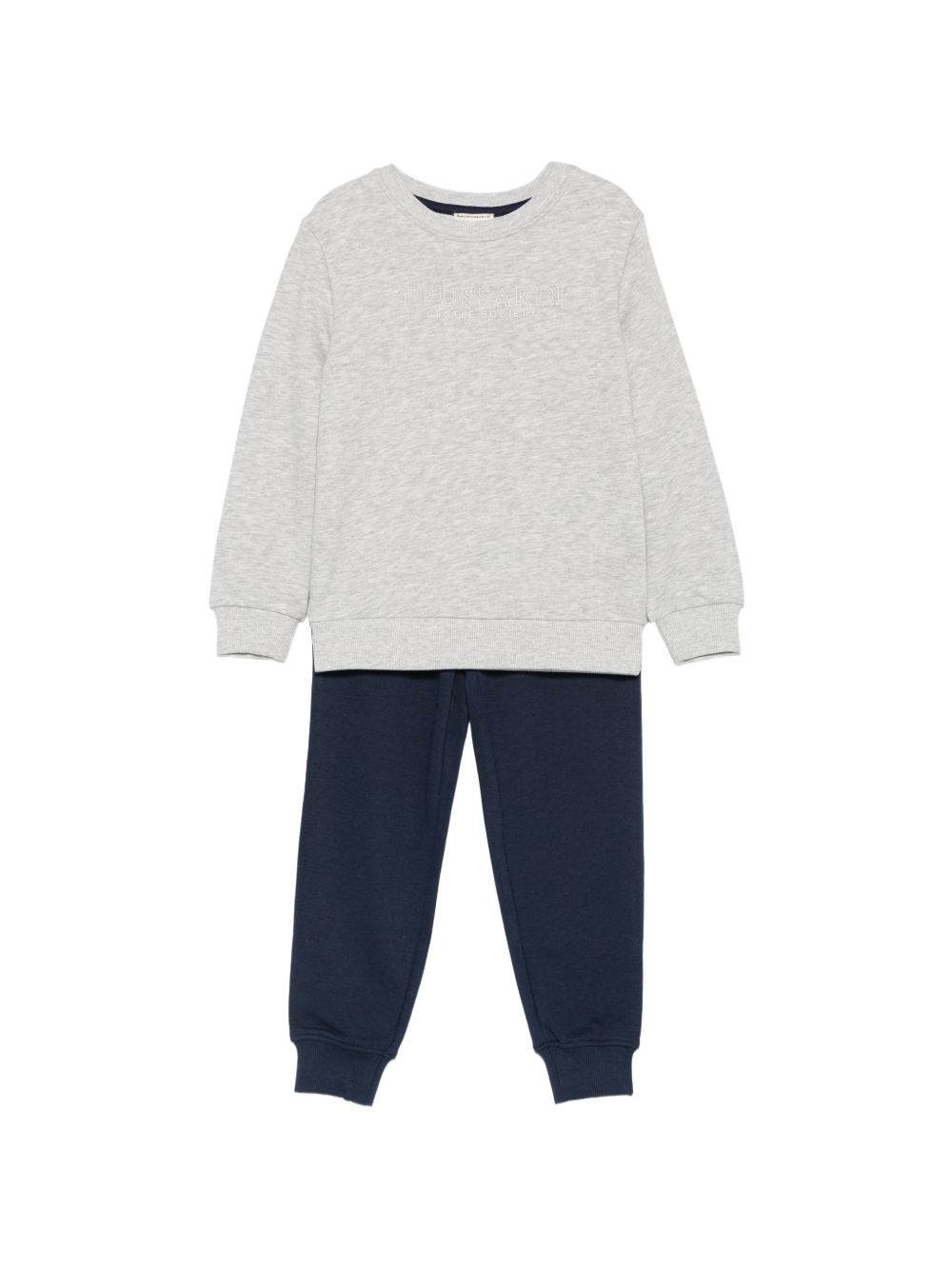 Completo grigio/blu navy per neonato TIA26007CFK GRE Trussardi Kids 