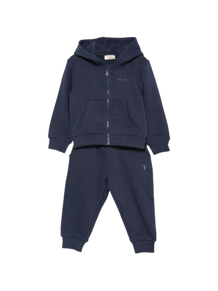 Completo sportivo blu navy per neonato TIA26015CFK BLNA Trussardi Kids 