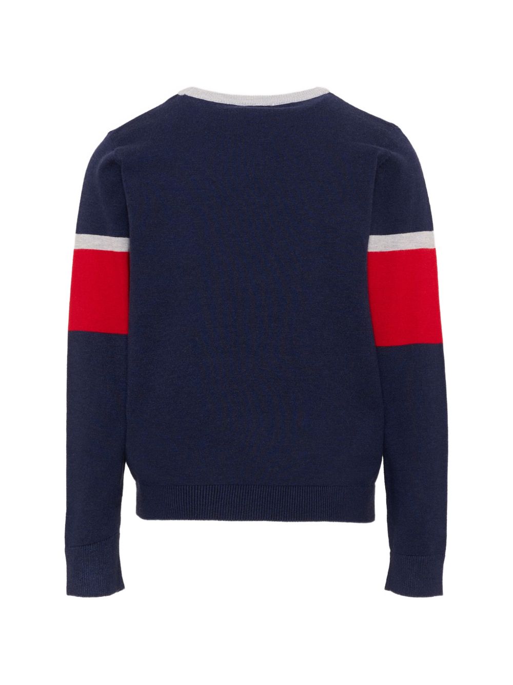 Maglione blu navy/rosso per bambino TIA26036MA BLNA Trussardi Kids 