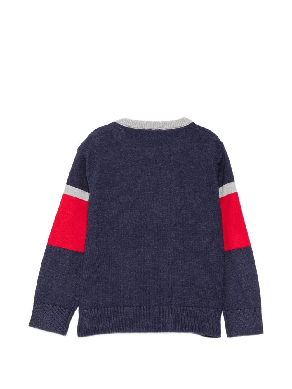 Maglione blu navy/rosso per neonata TIA26036MAK BLNA Trussardi Kids 