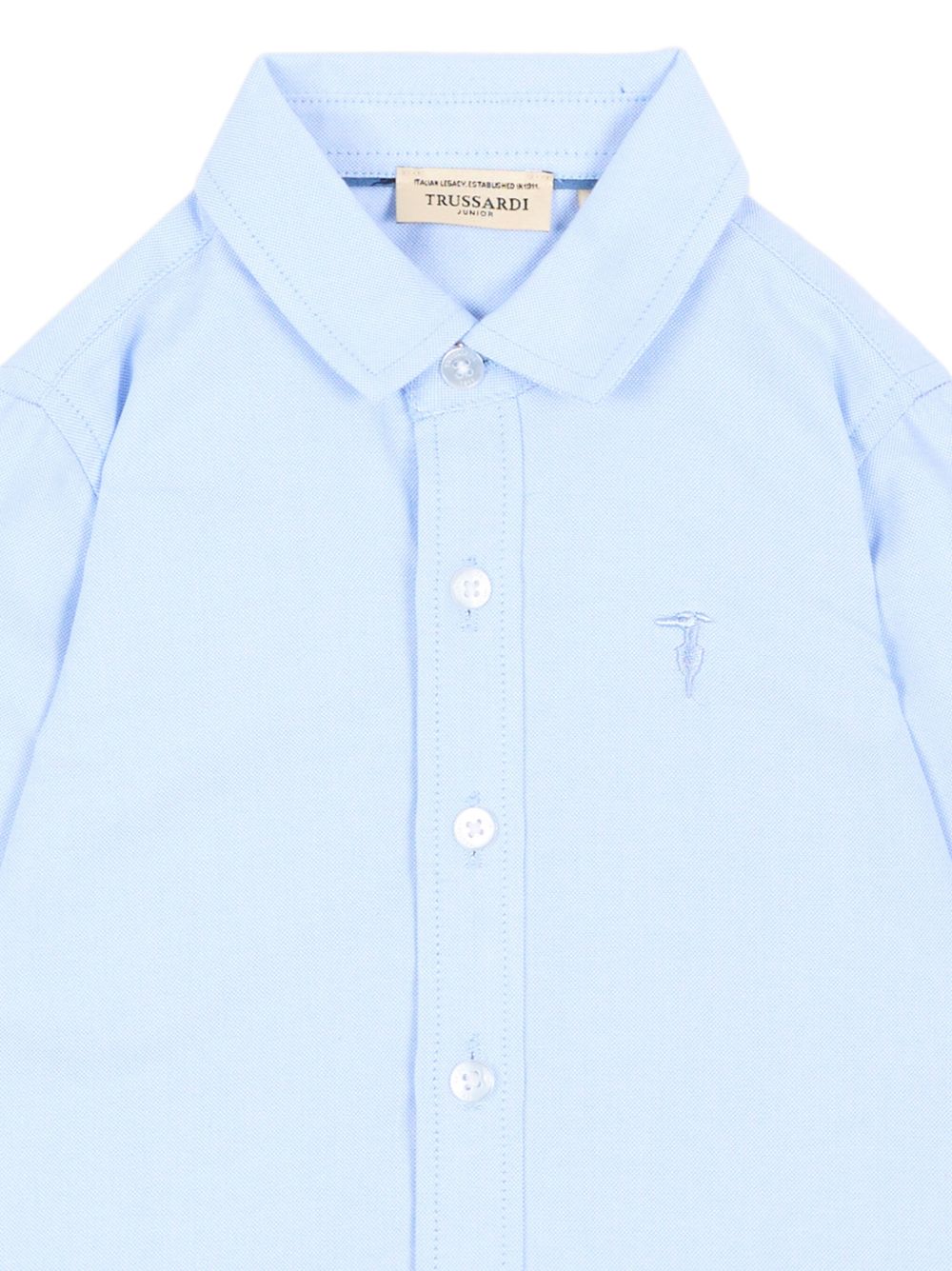 Camicia azzurra per neonato TIA26046CAK SKY Trussardi Kids 