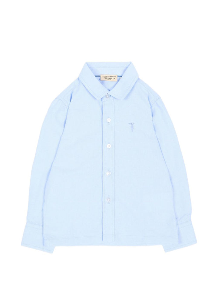 Camicia azzurra per neonato TIA26046CAK SKY Trussardi Kids 