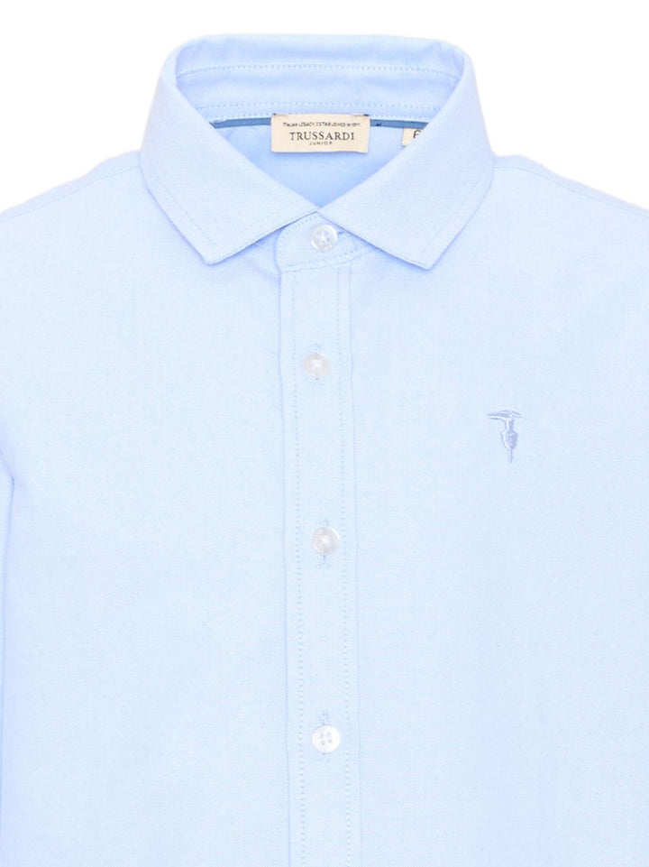 Camicia azzurra per bambino TIA26046CA SKY Trussardi Kids 