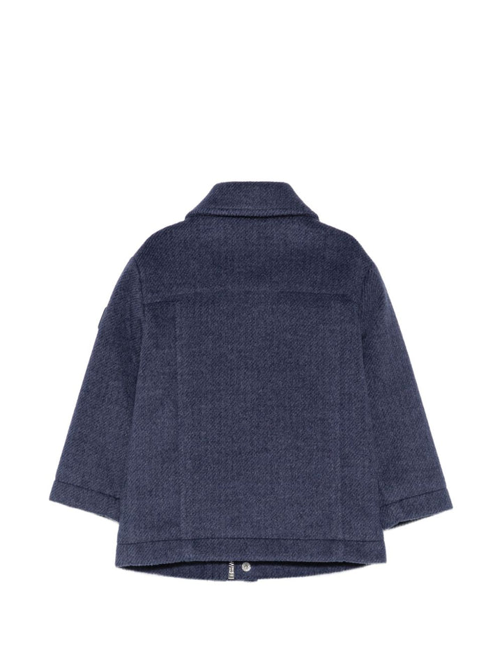 Cappotto blu navy per neonato TIA26047CP BLNA Trussardi Kids 