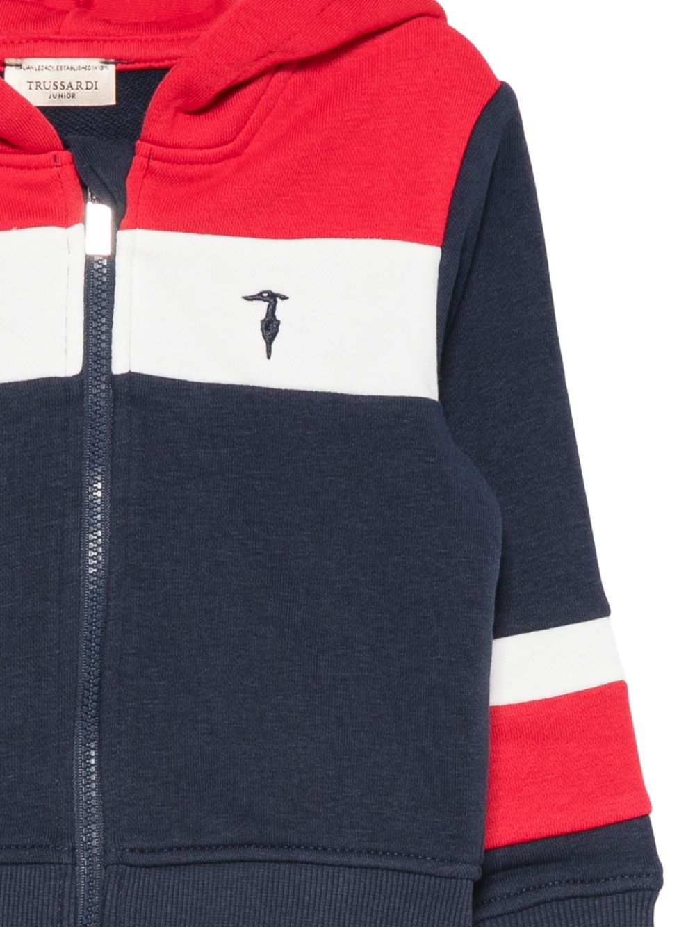 Felpa blu/rosso/bianco per neonato TIA26048FEK RECHE Trussardi Kids 