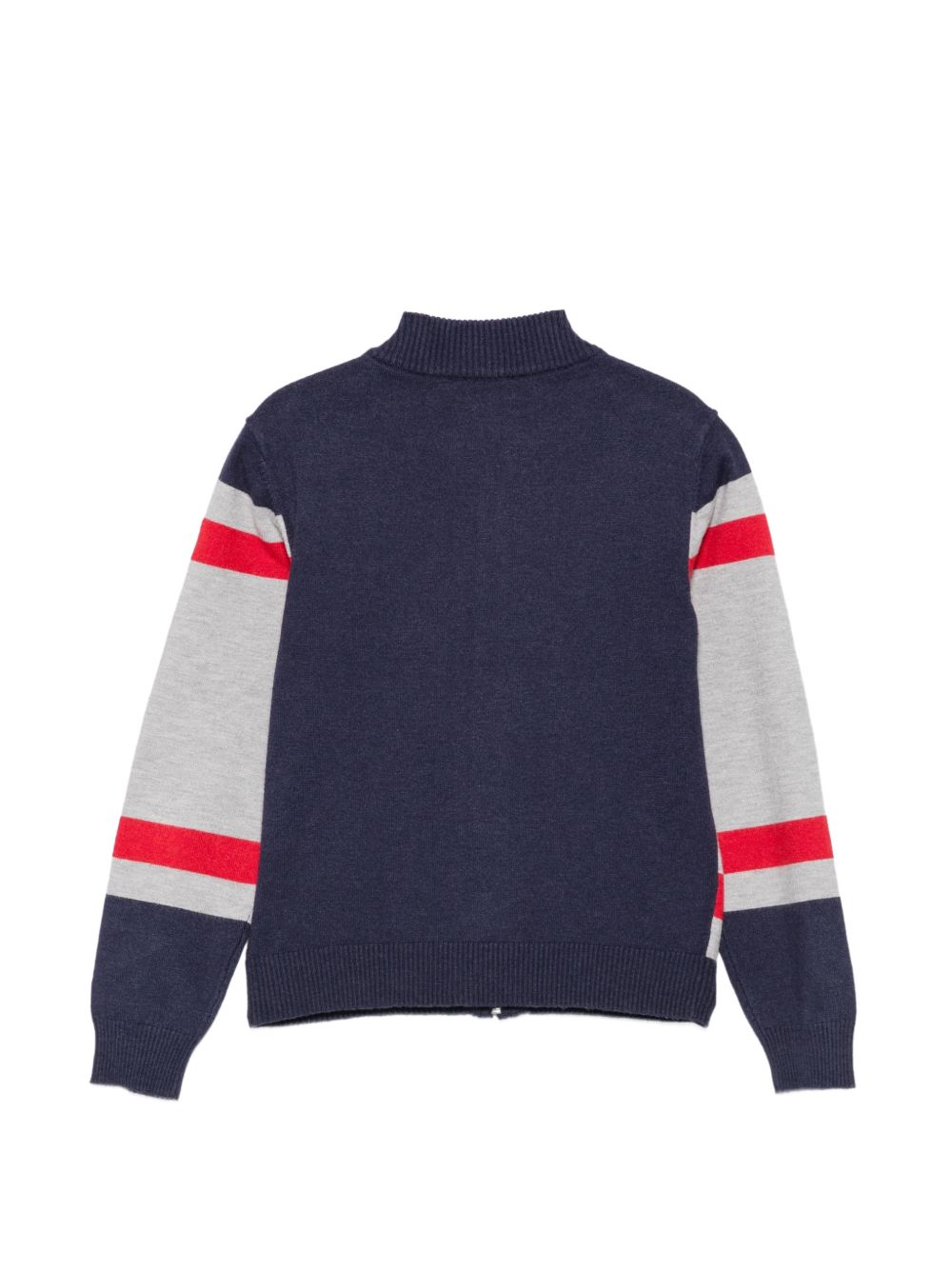 Maglione blu/rosso/grigio per bambino TIA26049MA RECHE Trussardi Kids 