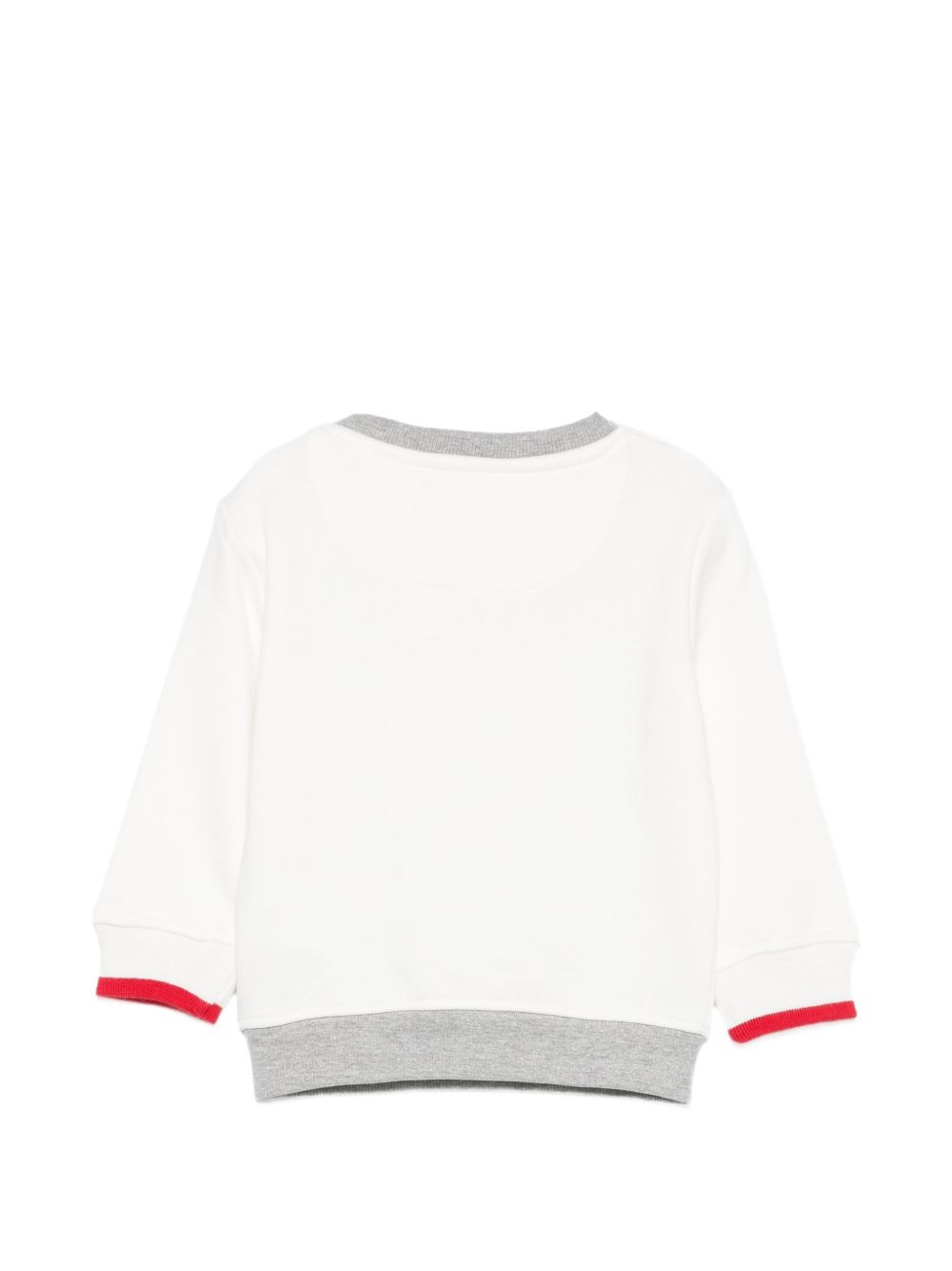 Felpa bianco/grigio/rosso per neonato TIA26050FEK OFFWHI Trussardi Kids 