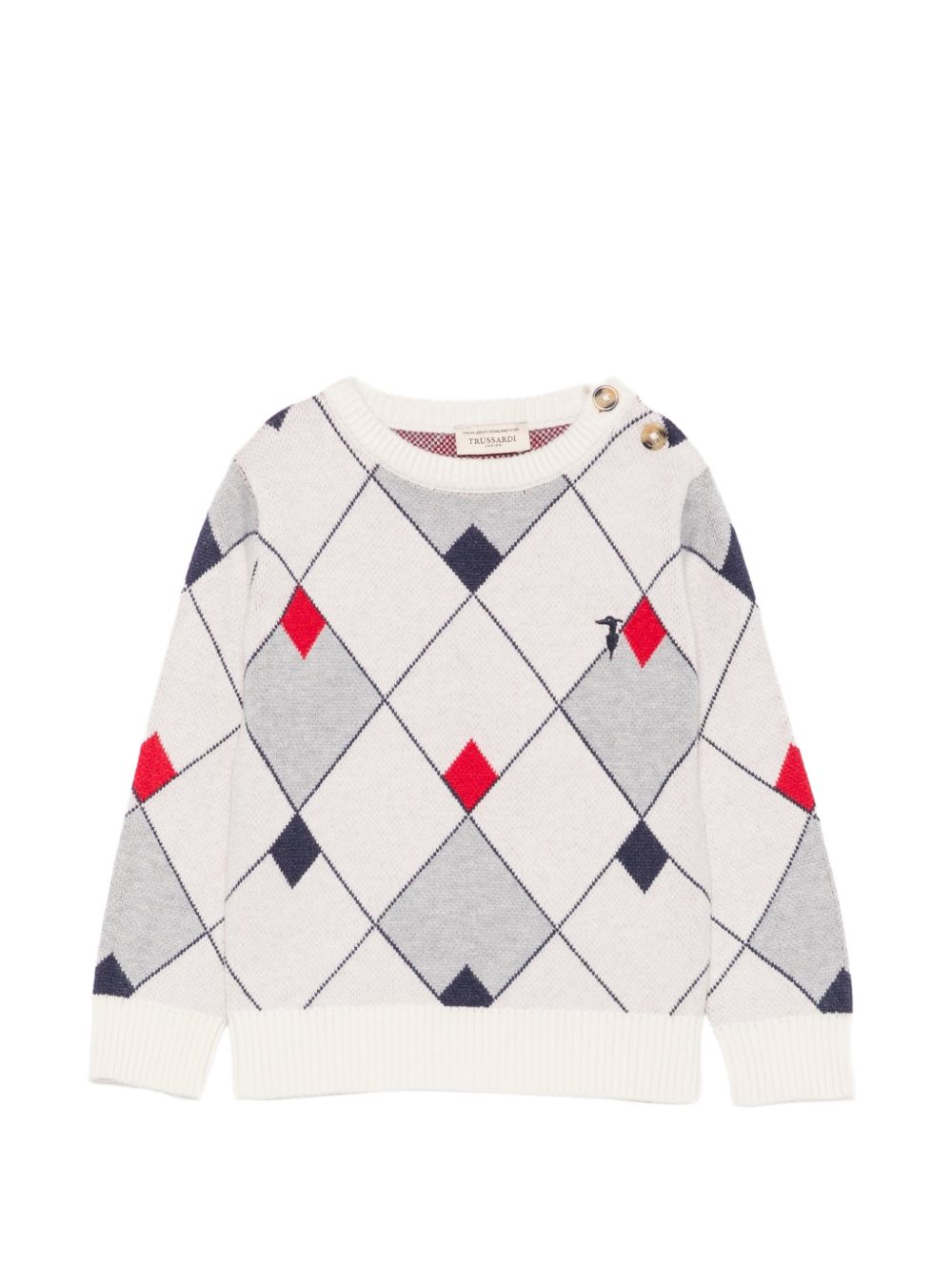 Maglione avorio per neonato TIA26052MAK BLNA Trussardi Kids 
