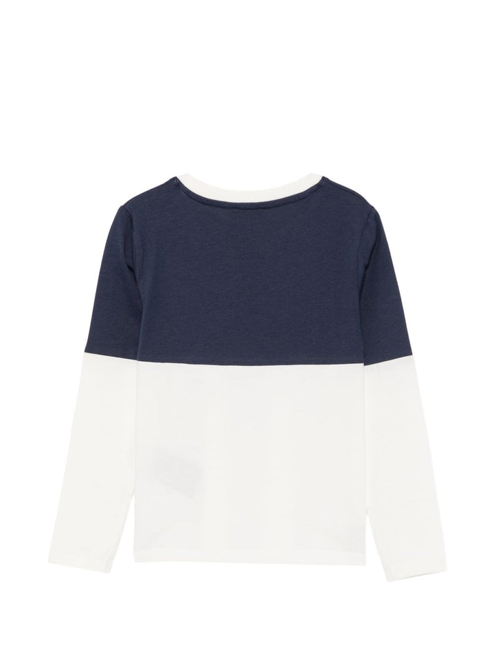 T-shirt avorio/blu navy per bambino TIA26055TS OFFWHI Trussardi Kids 