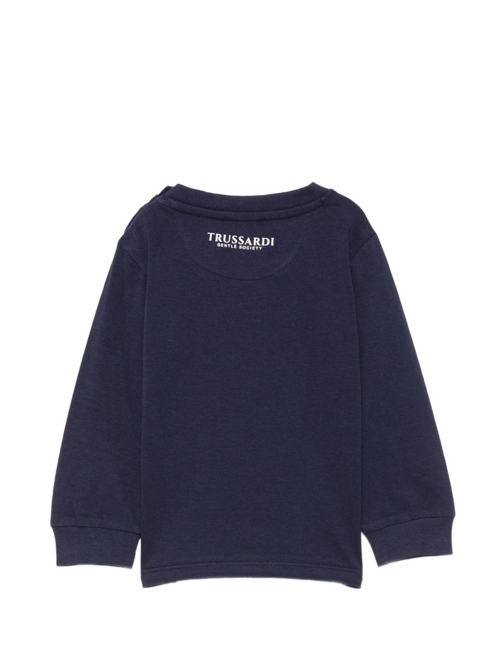 Felpa blu per neonato TIA26056TSK BLNA Trussardi Kids 